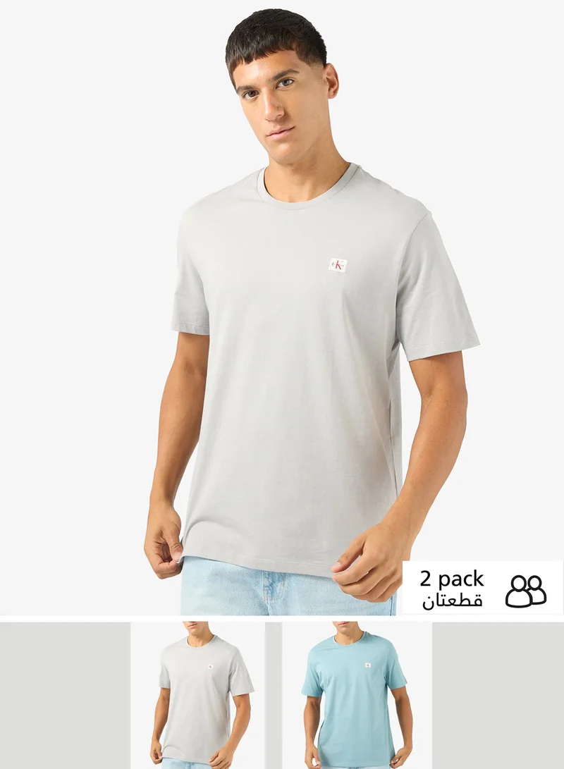 Calvin Klein Jeans 2 Pack Cotton Badge T-shirts